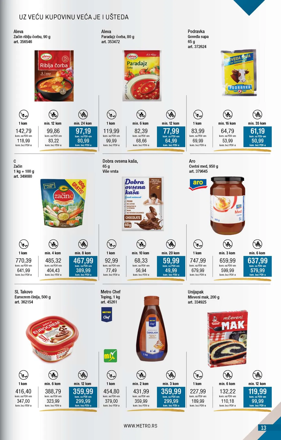 METRO  SNIZENJE SNIZENJA  KATALOG AKCIJA