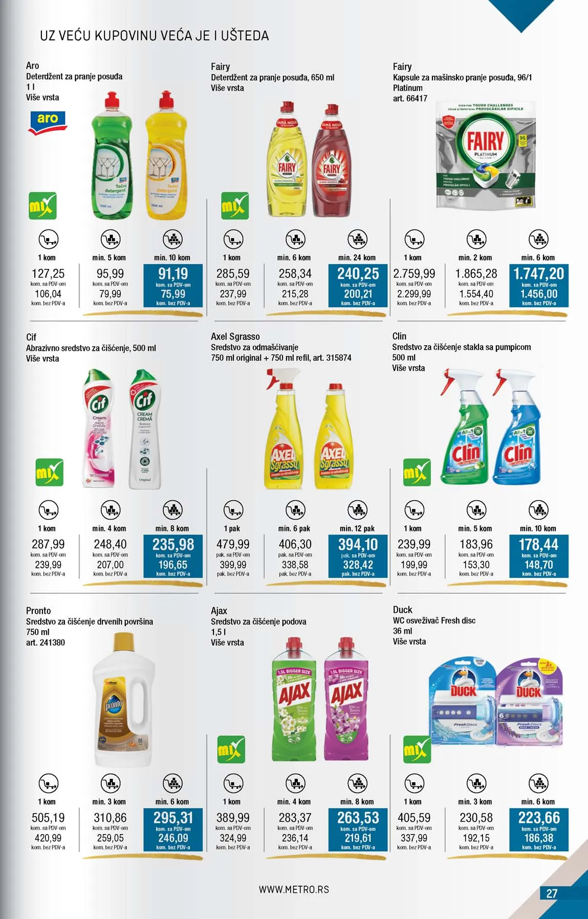 METRO  SNIZENJE SNIZENJA  KATALOG AKCIJA