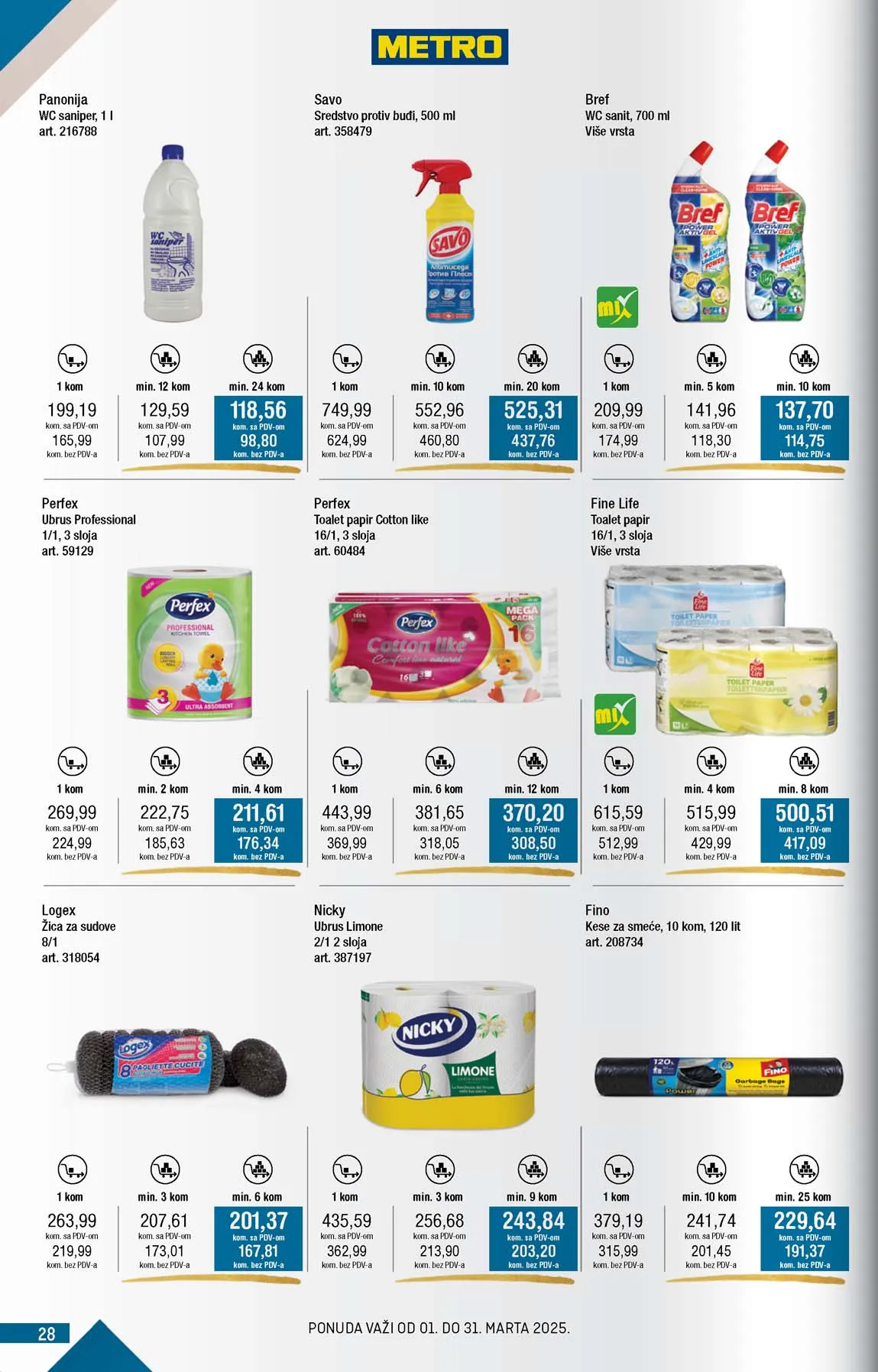METRO  SNIZENJE SNIZENJA  KATALOG AKCIJA