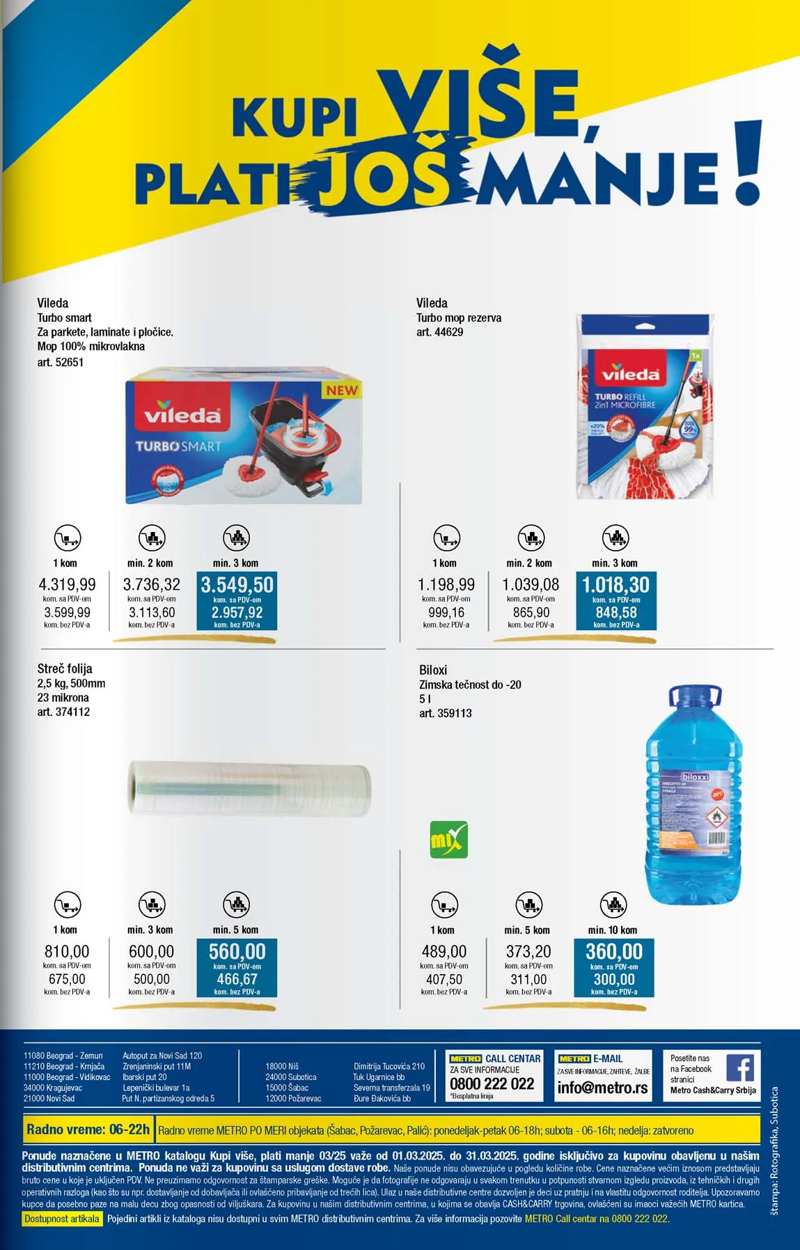 METRO  SNIZENJE SNIZENJA  KATALOG AKCIJA