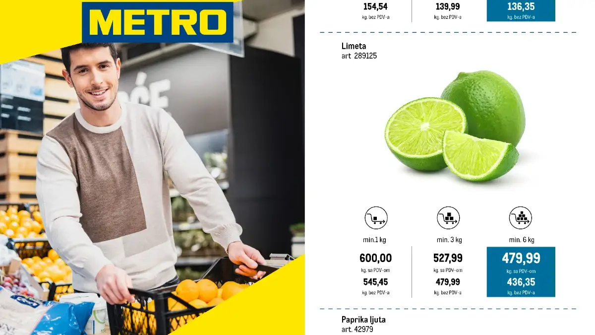 METRO akcija 19–25.05.2026 uz količinske popuste i sniženja do 40%