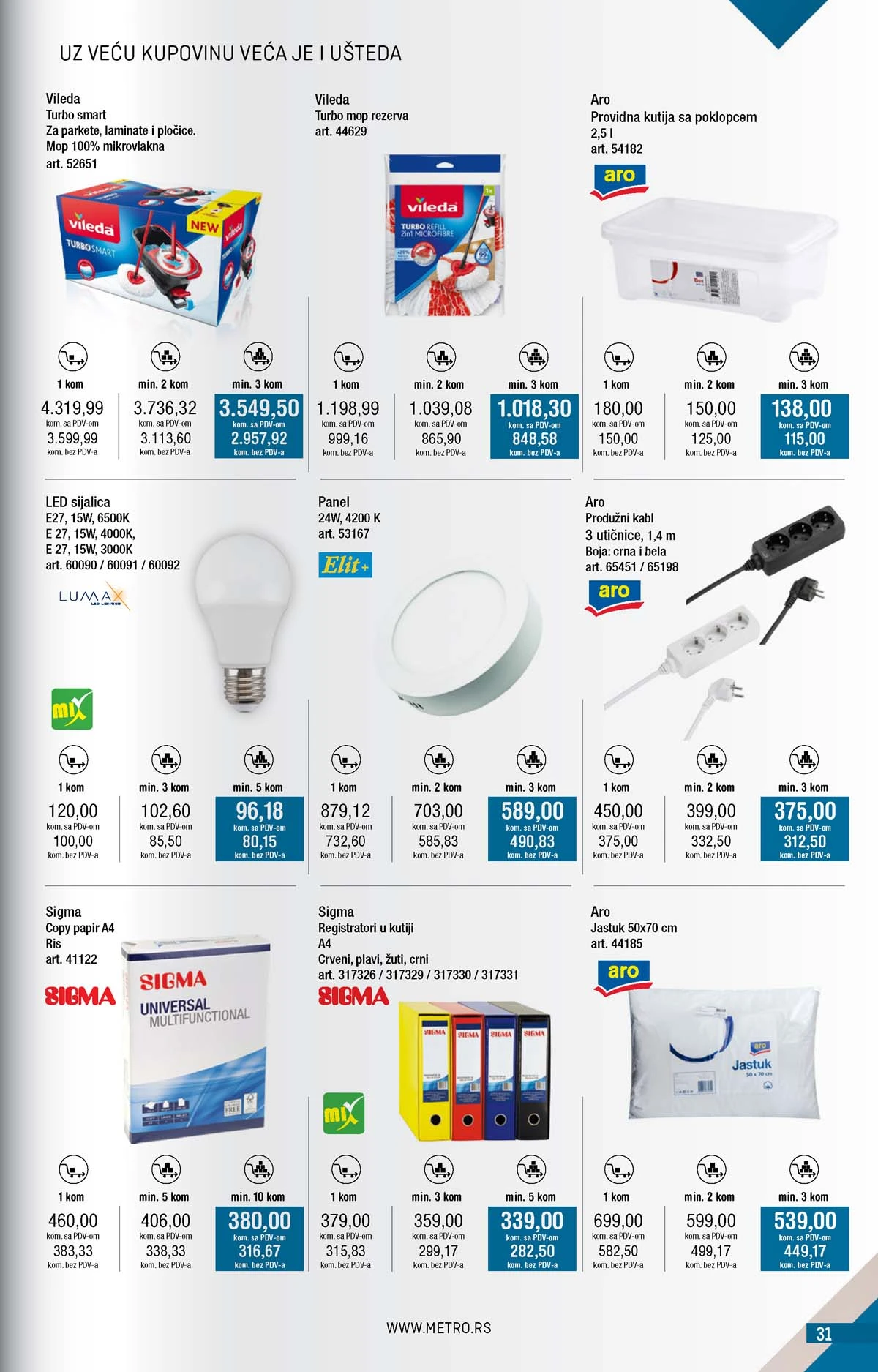 Metro kataloška ponuda akcija sniženja METRO akcija katalog snizenja