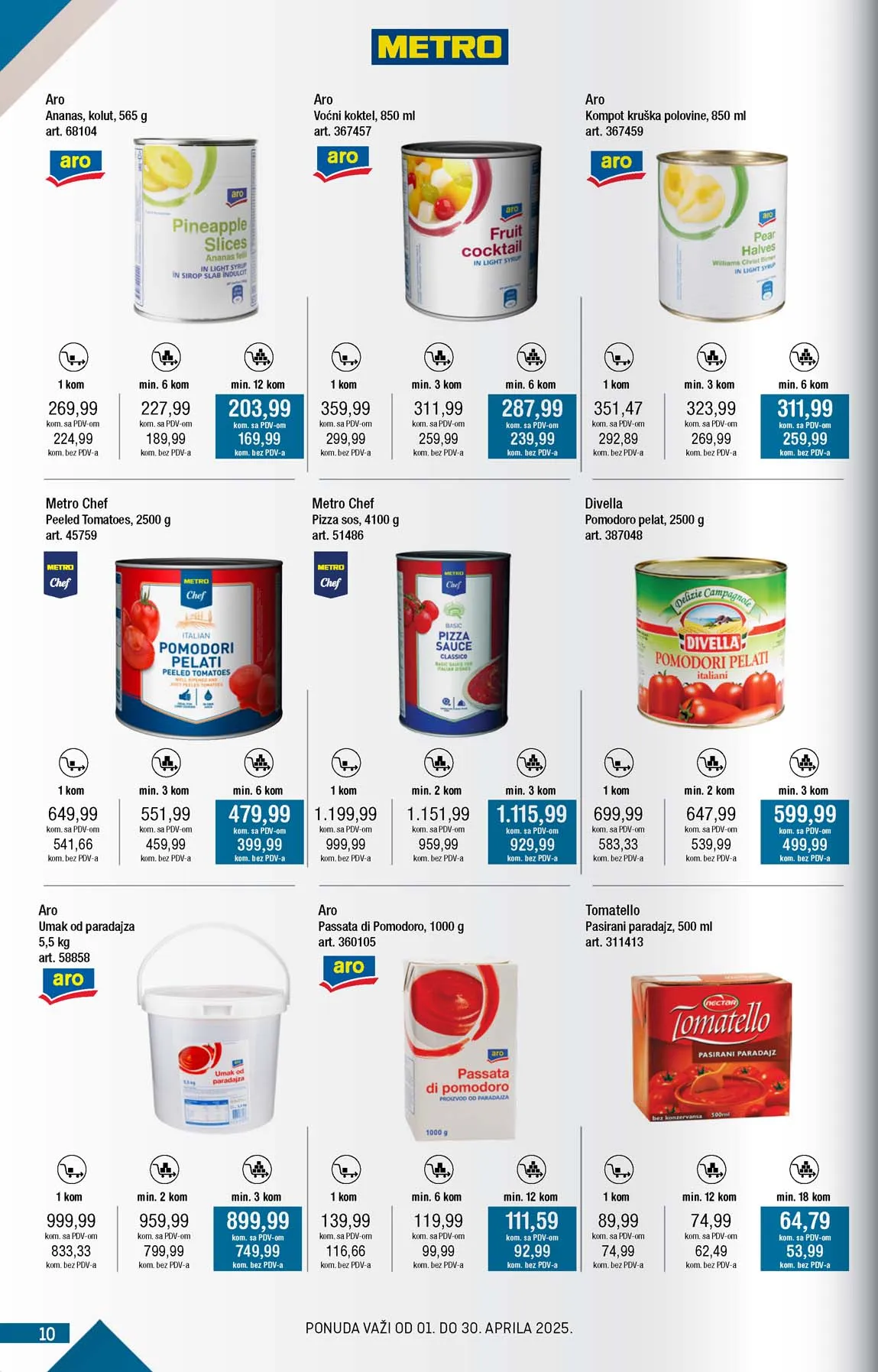 METRO  SNIZENJE SNIZENJA  KATALOG AKCIJA