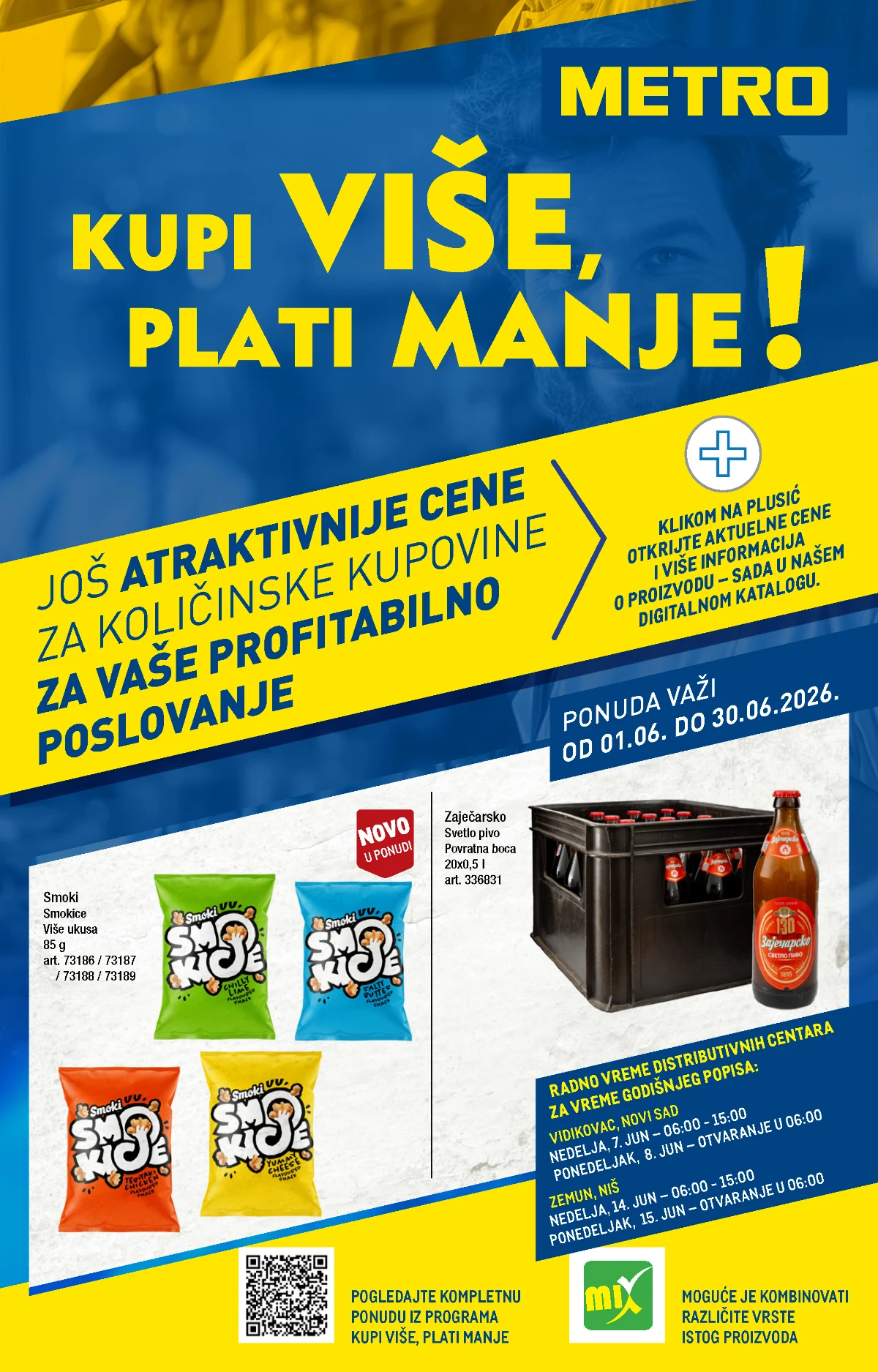 METRO akcija Kupi više plati manje količinske kupovine i povoljnije cene do 30.06.2026