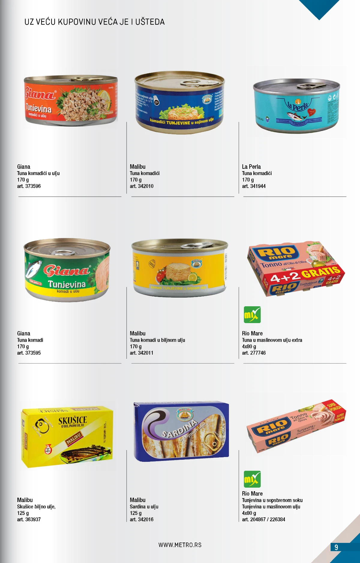 METRO Kupi više, plati manje katalog strana 9