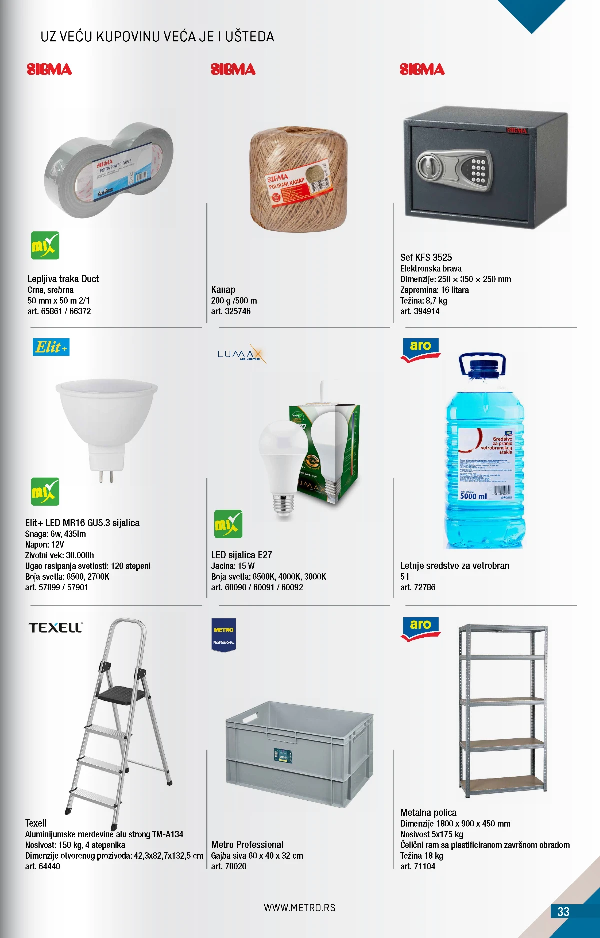 METRO Kupi više, plati manje katalog strana 33