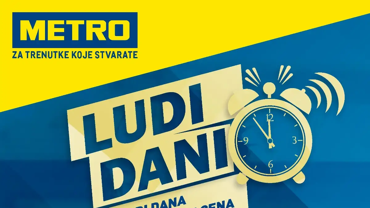 Metro Ludi Dani katalog maj 2026 sniženja na klime televizore meso piće i kućnu hemiju