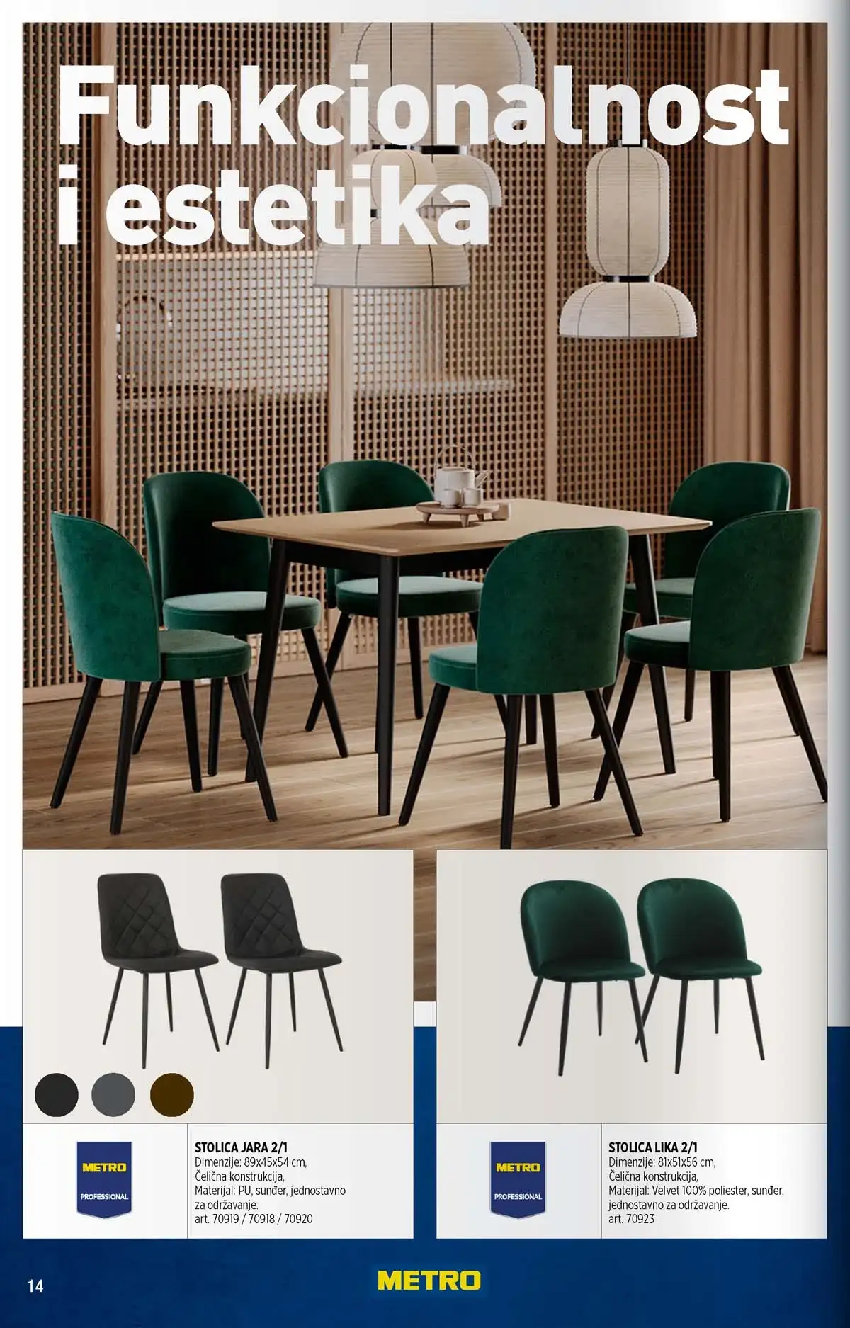 METRO nameštaj velika akcija katalog