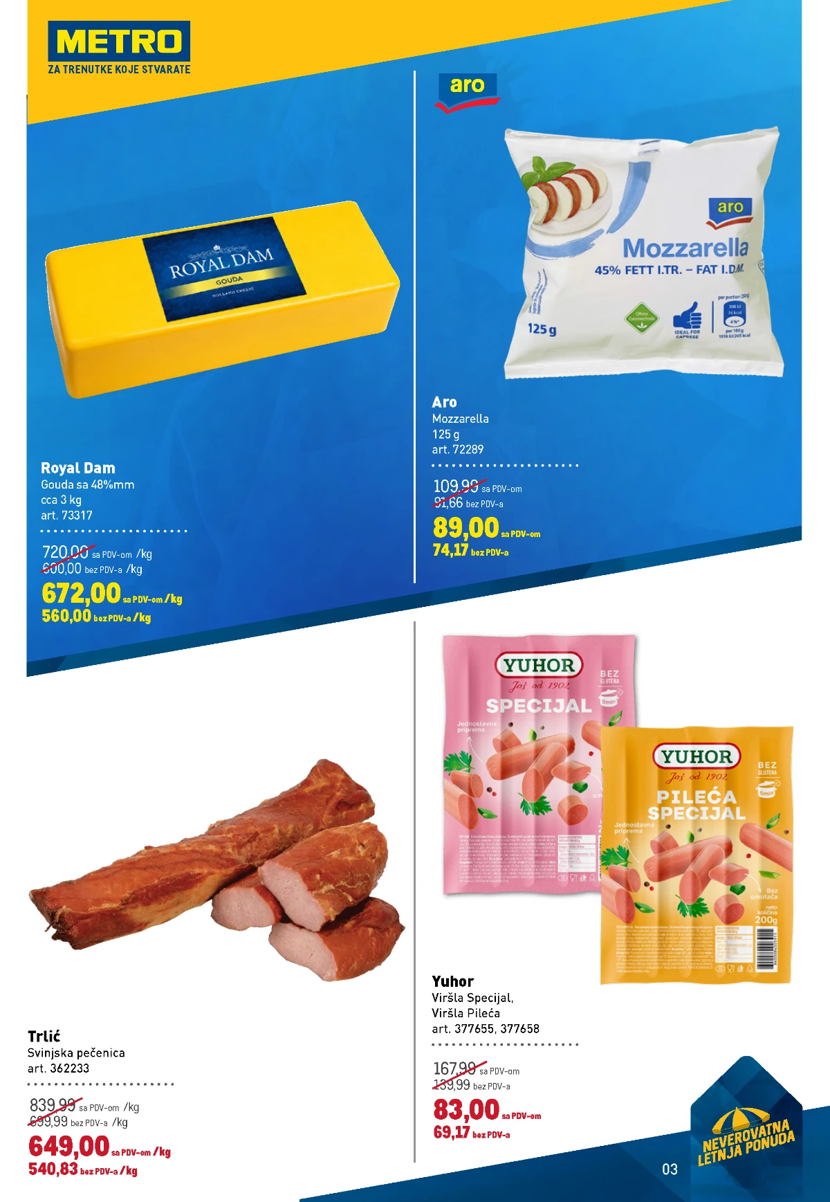 METRO katalog do 28.06.2026 – sirevi, suhomesnati proizvodi i delikatesi na akciji