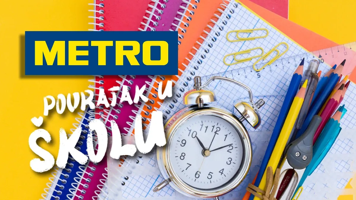METRO Povratak u školu do 07.09.2026. – rančevi, sveske, olovke, školski pribor i oprema za novu školsku godinu