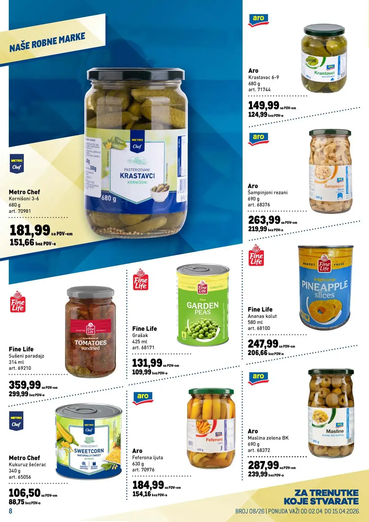 Metro katalog – prehrana i neprehrana sniženja Metro katalog prehrana i neprehrana – strana 8