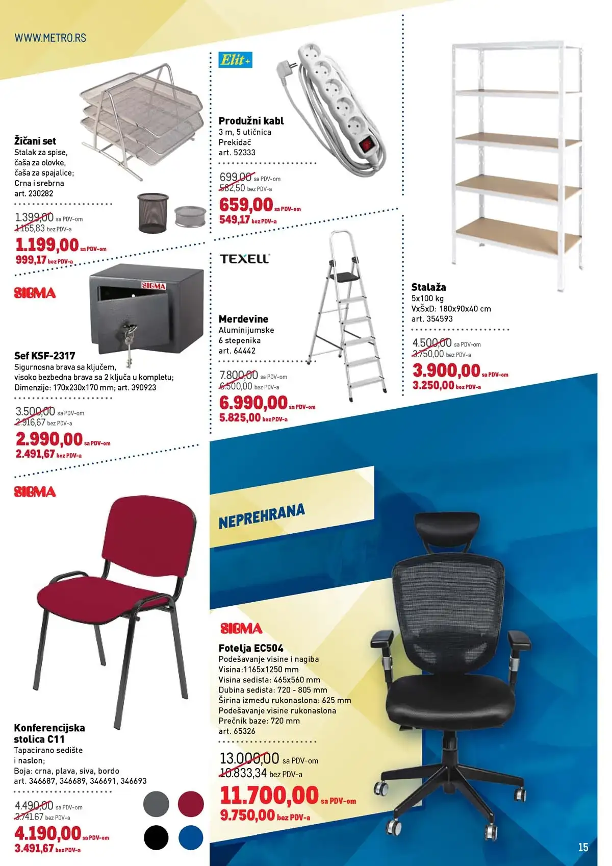 Metro katalog – prehrana i neprehrana sniženja Metro katalog prehrana i neprehrana – strana 15
