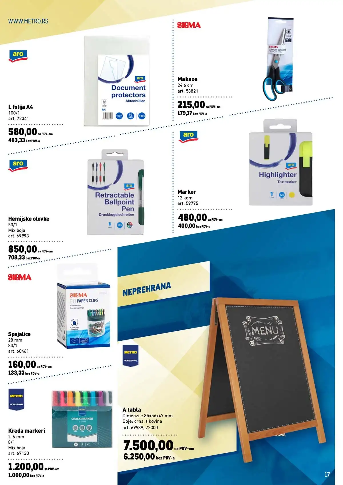 Metro katalog – prehrana i neprehrana sniženja Metro katalog prehrana i neprehrana – strana 17