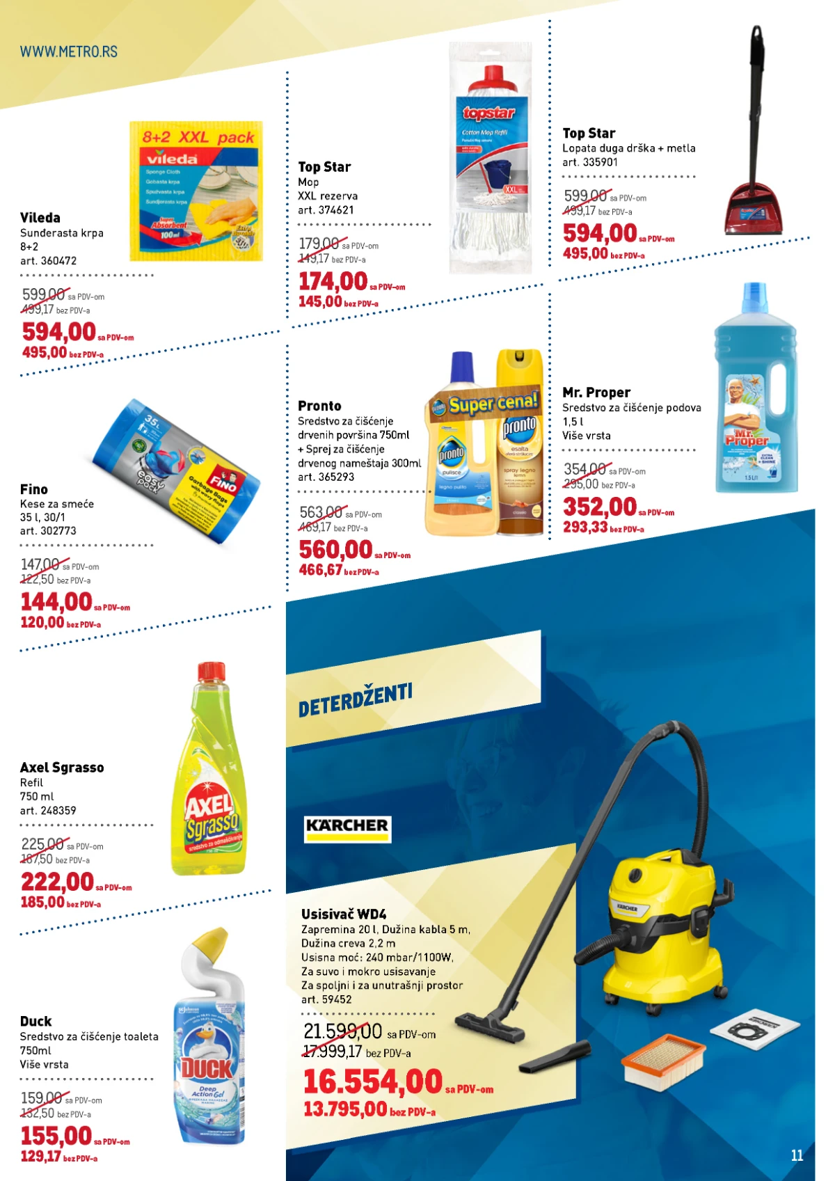 METRO katalog sa akcijskim cenama na kućni asortiman, posuđe i opremu za domaćinstvo