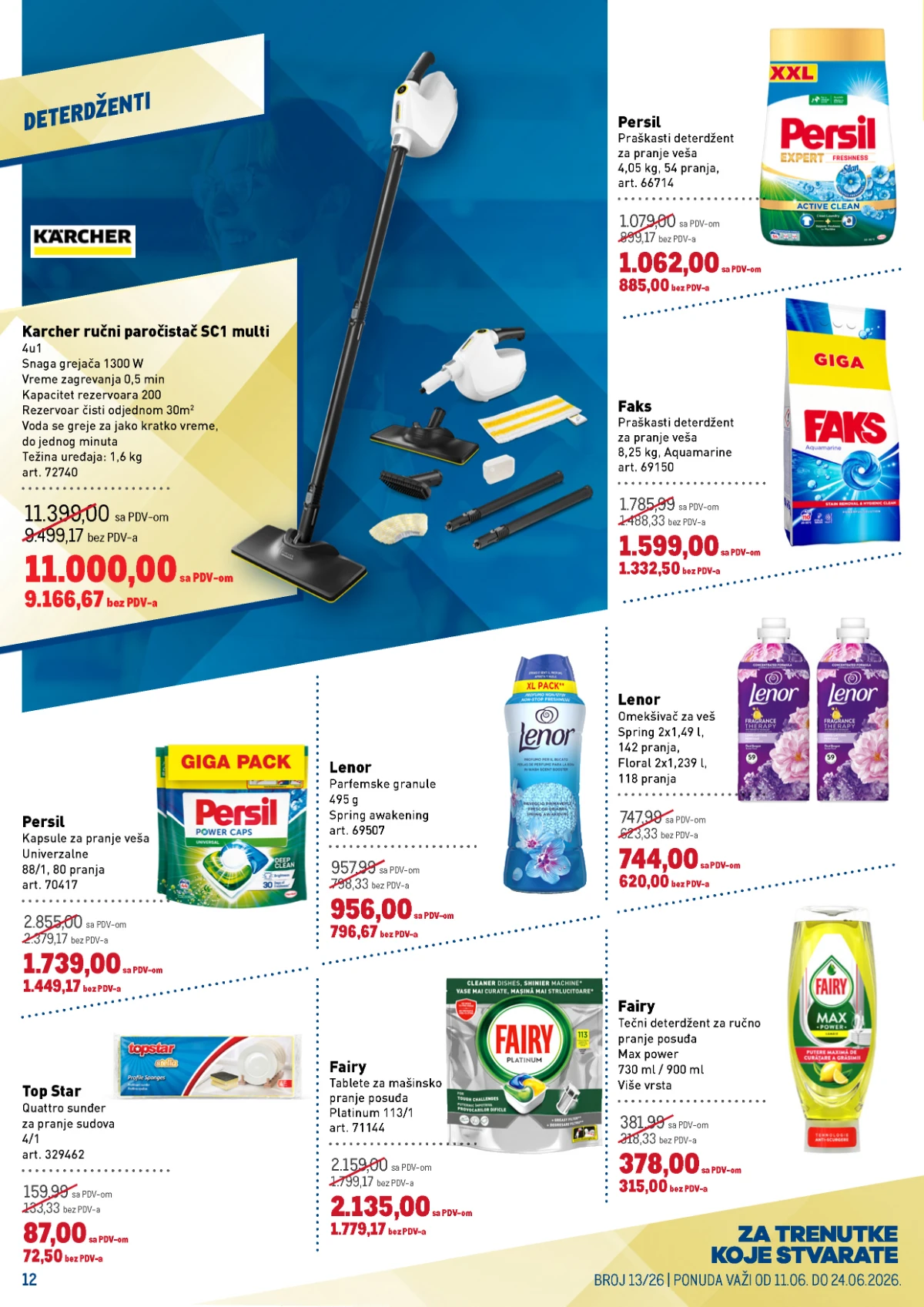Metro katalog strana 12 – deterdženti i sredstva za čišćenje