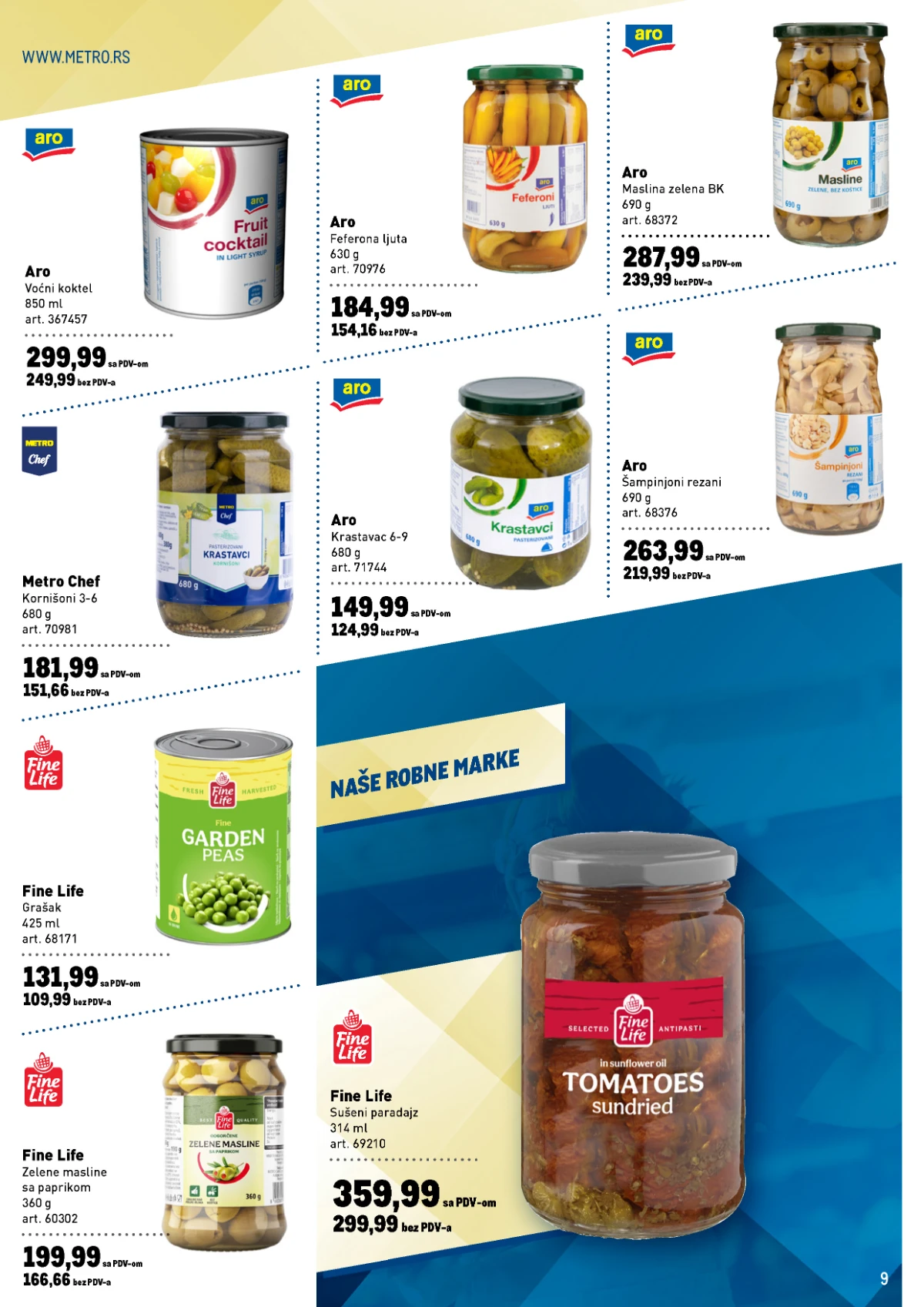 Metro katalog strana 9 – Red Bull, Jacobs i Nescafe akcija