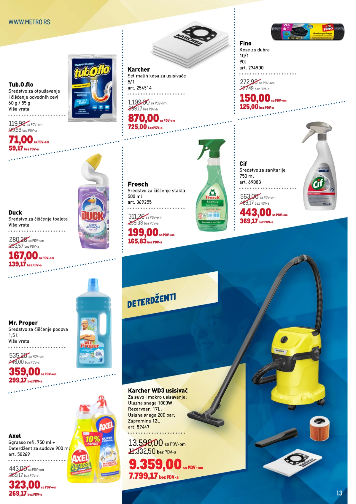 Metro katalog strana 13 – Nivea, Dove i Palmolive akcija