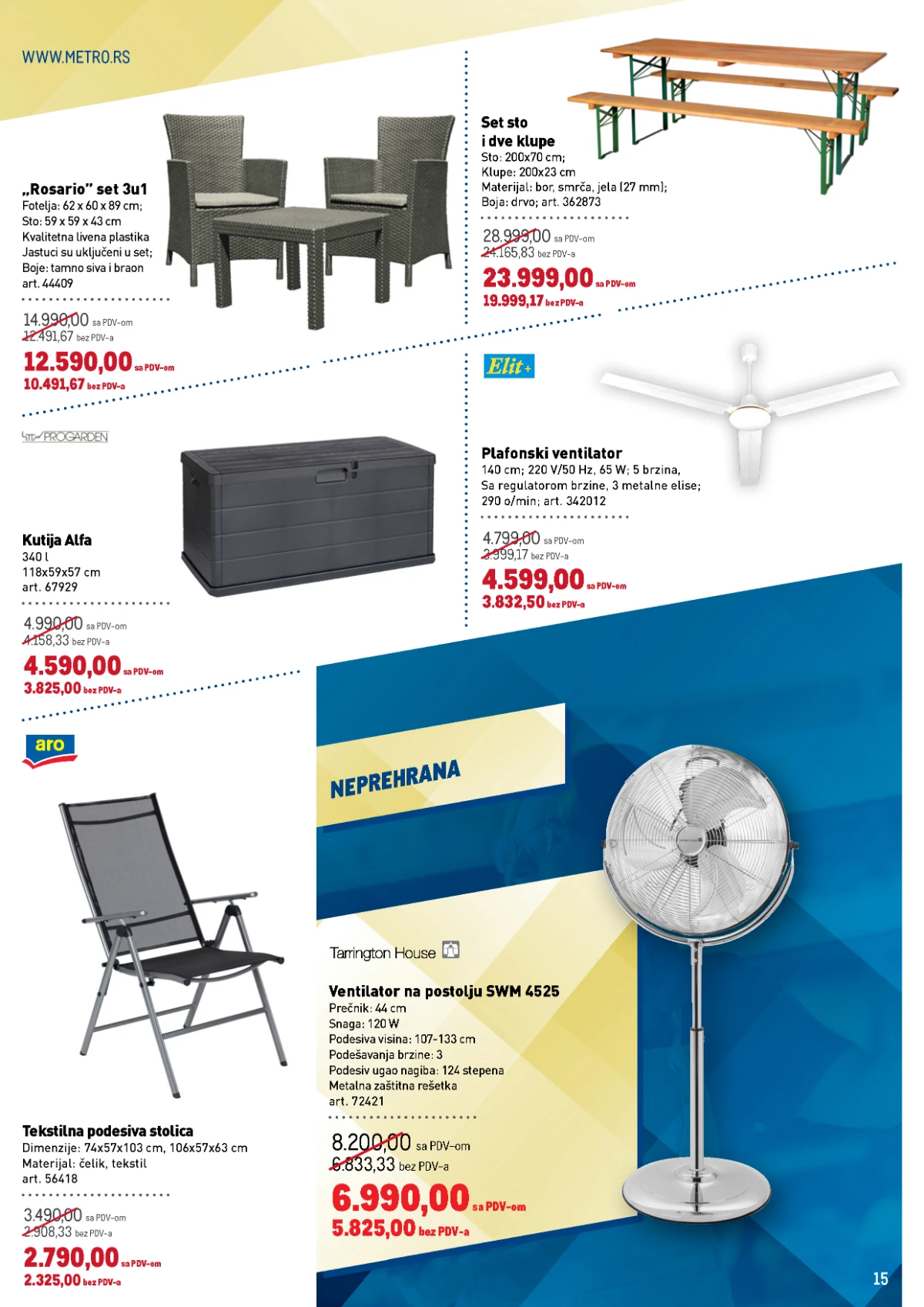 Metro katalog strana 15 – ubrusi, salvete i toalet papir