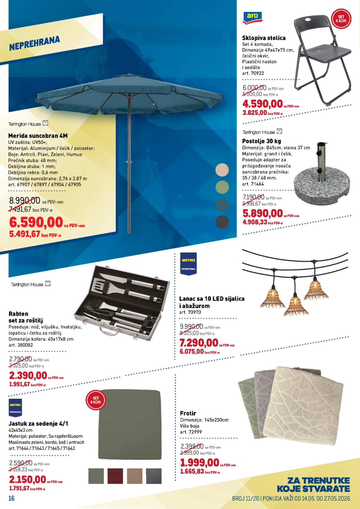 Metro katalog strana 16 – tiganji, šerpe i kuhinjski pribor