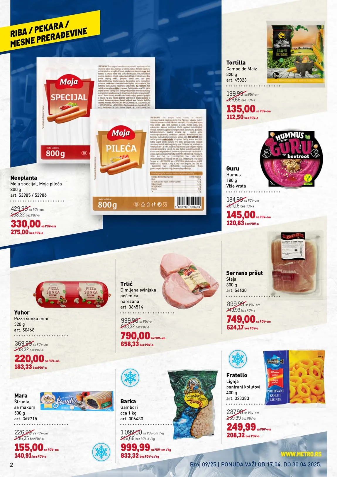 katalog metro prehrana snizenja