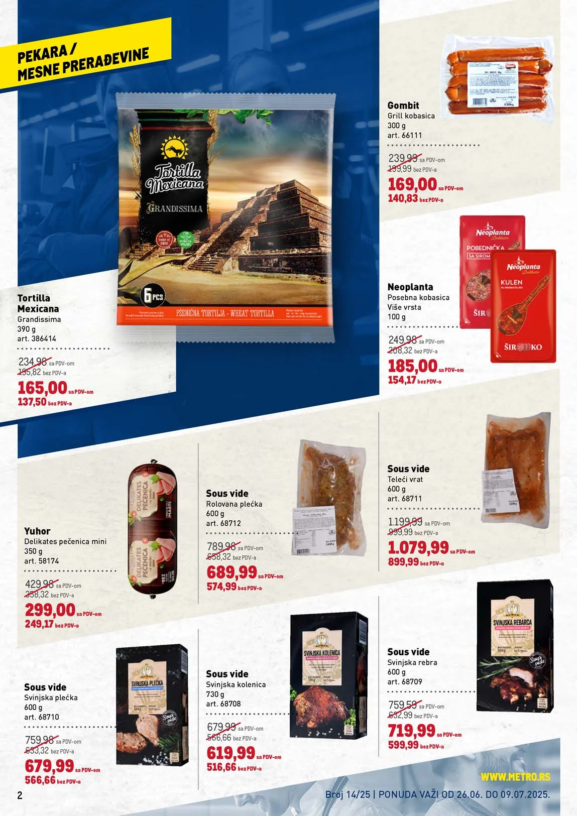 katalog metro prehrana snizenja