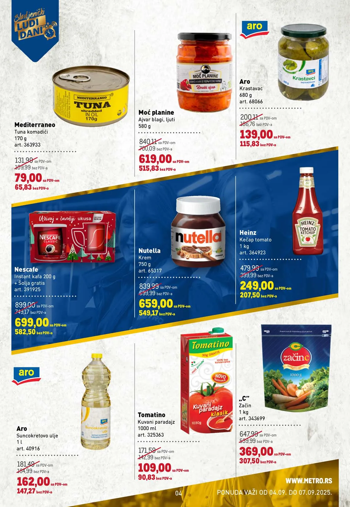 METRO  SNIZENJE SNIZENJA  KATALOG AKCIJA