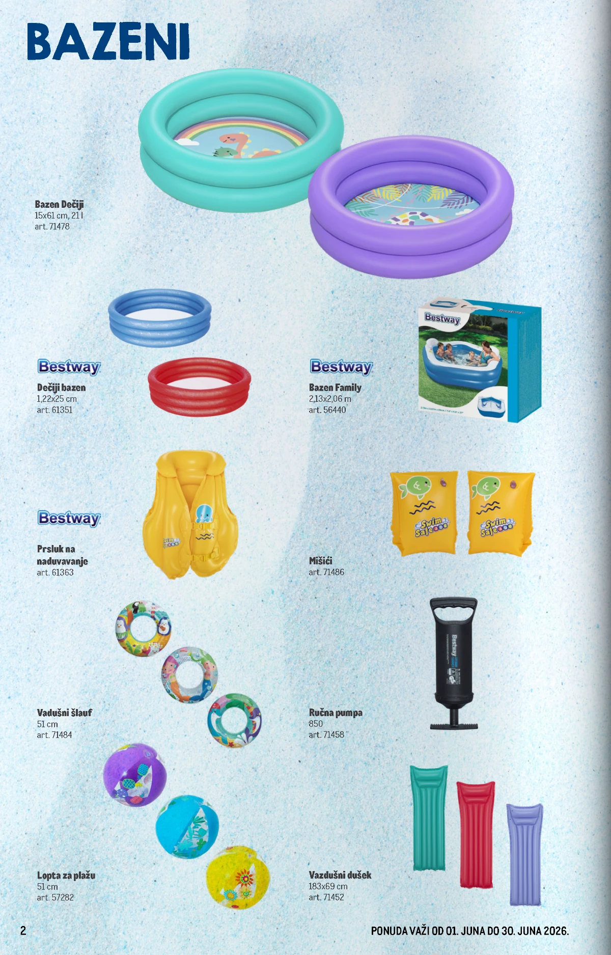 METRO Bazeni katalog jun 2026 strana 2