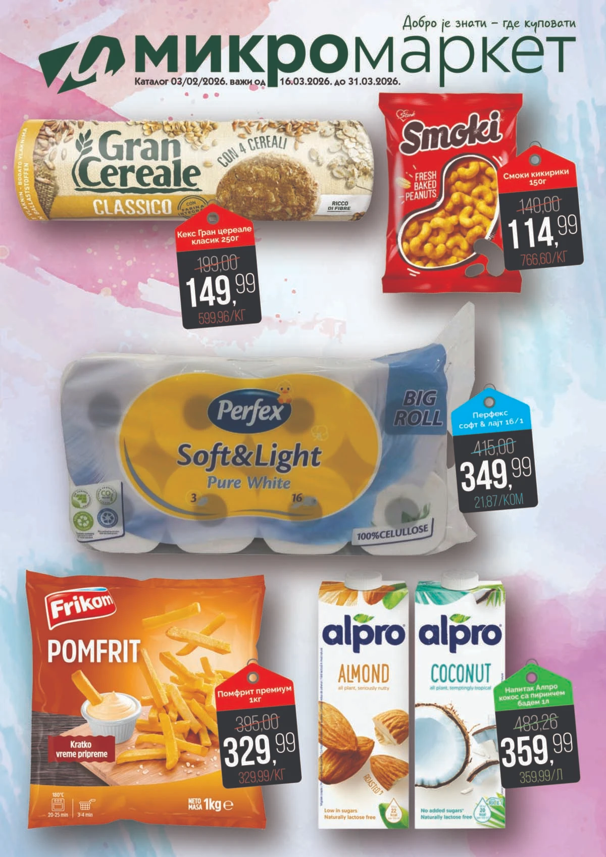 Mikromarket akcija – prehrana i kućne potrepštine na sniženju