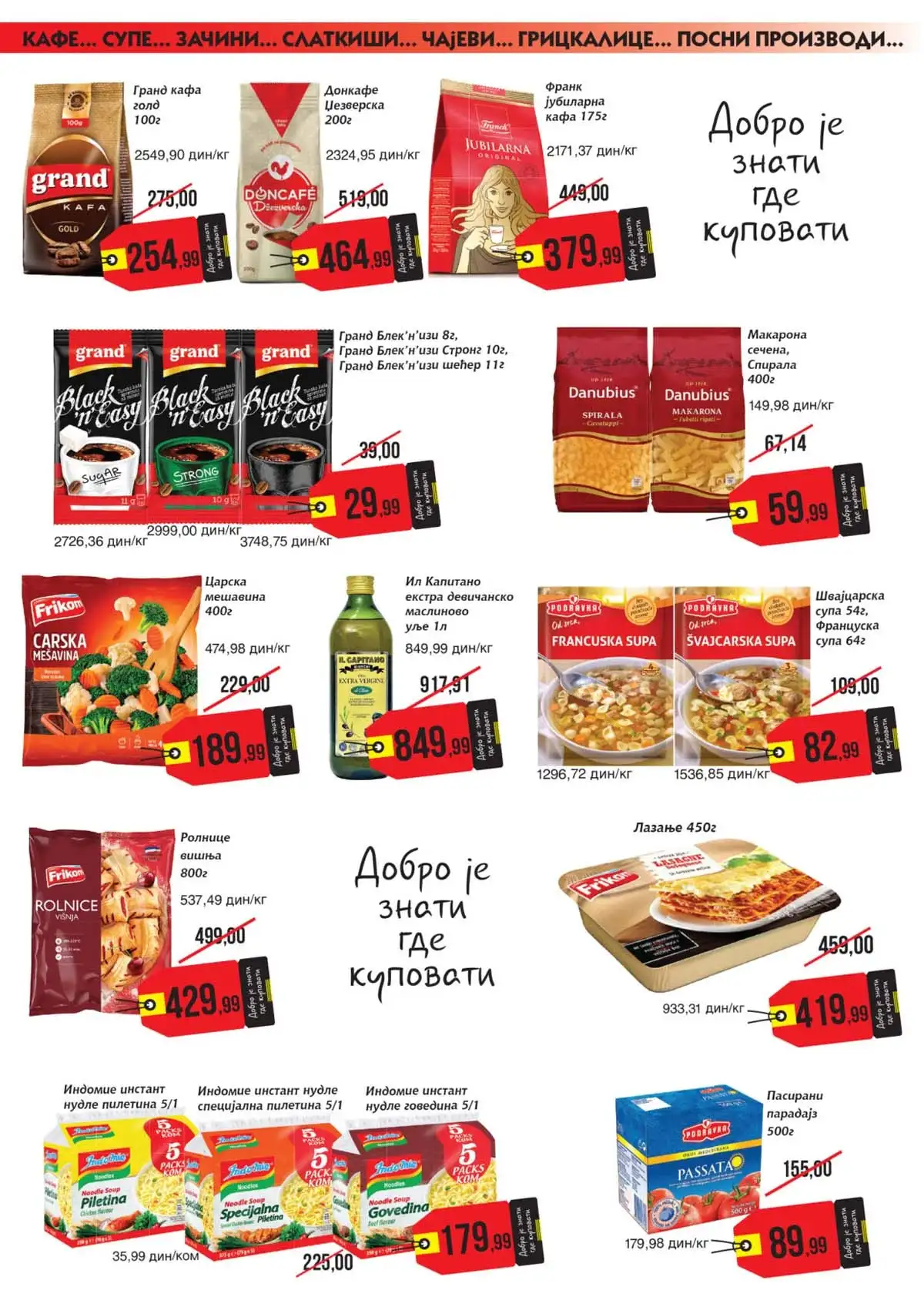 Mikromarket katalog – akcijske cene pića i prehrane