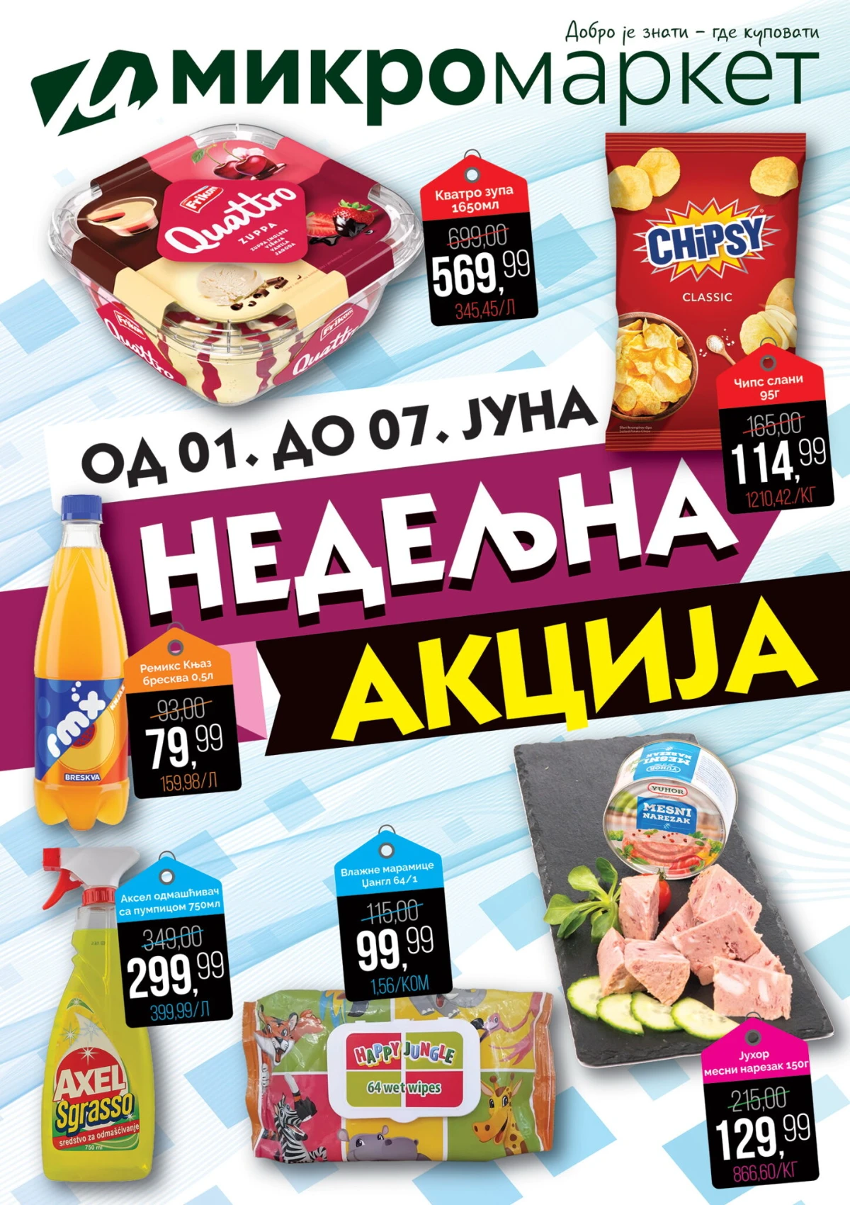 Mikromarket akcija do 31% prehrana piće i kućne potrepštine na sniženju do 07.06.2026
