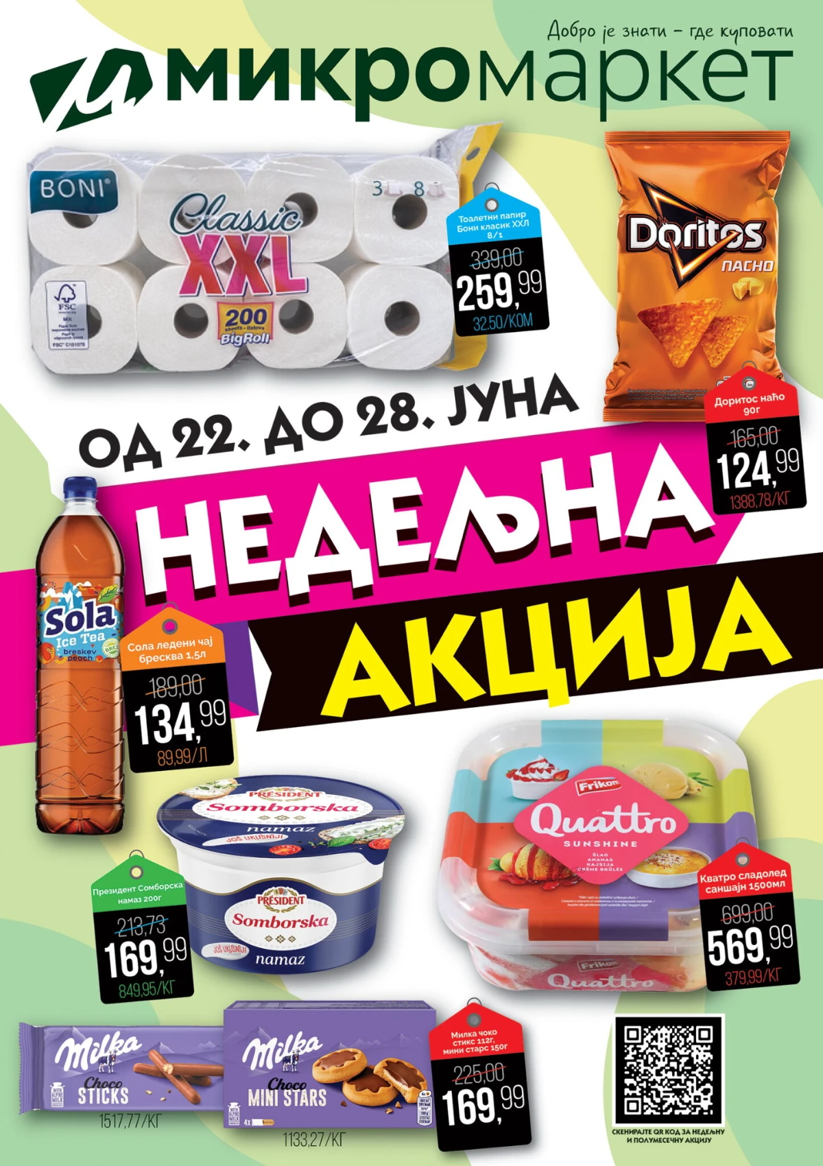 Mikromarket akcija do 37% popusta – nedeljna ponuda važi od 22. do 28.06.2026