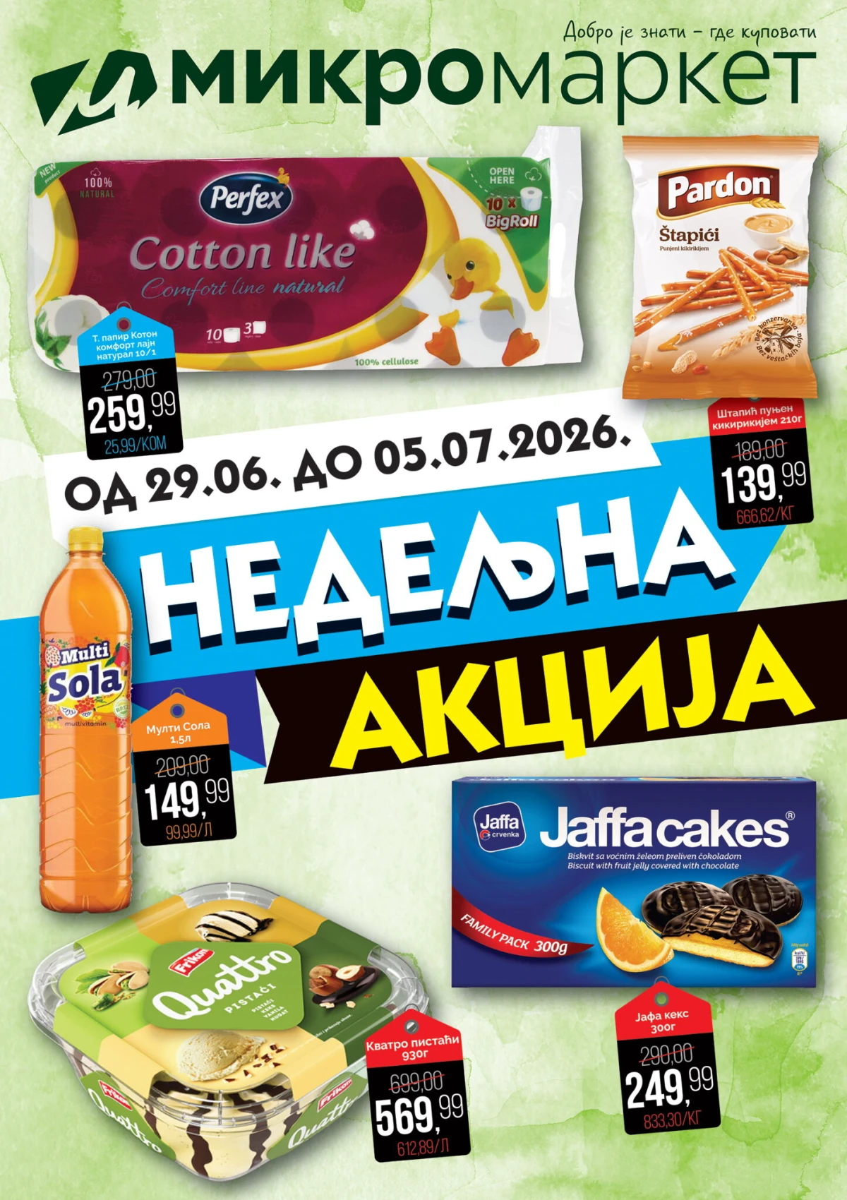 Mikromarket akcija do 50% popusta – nova nedeljna ponuda važi od 29.06. do 05.07.2026