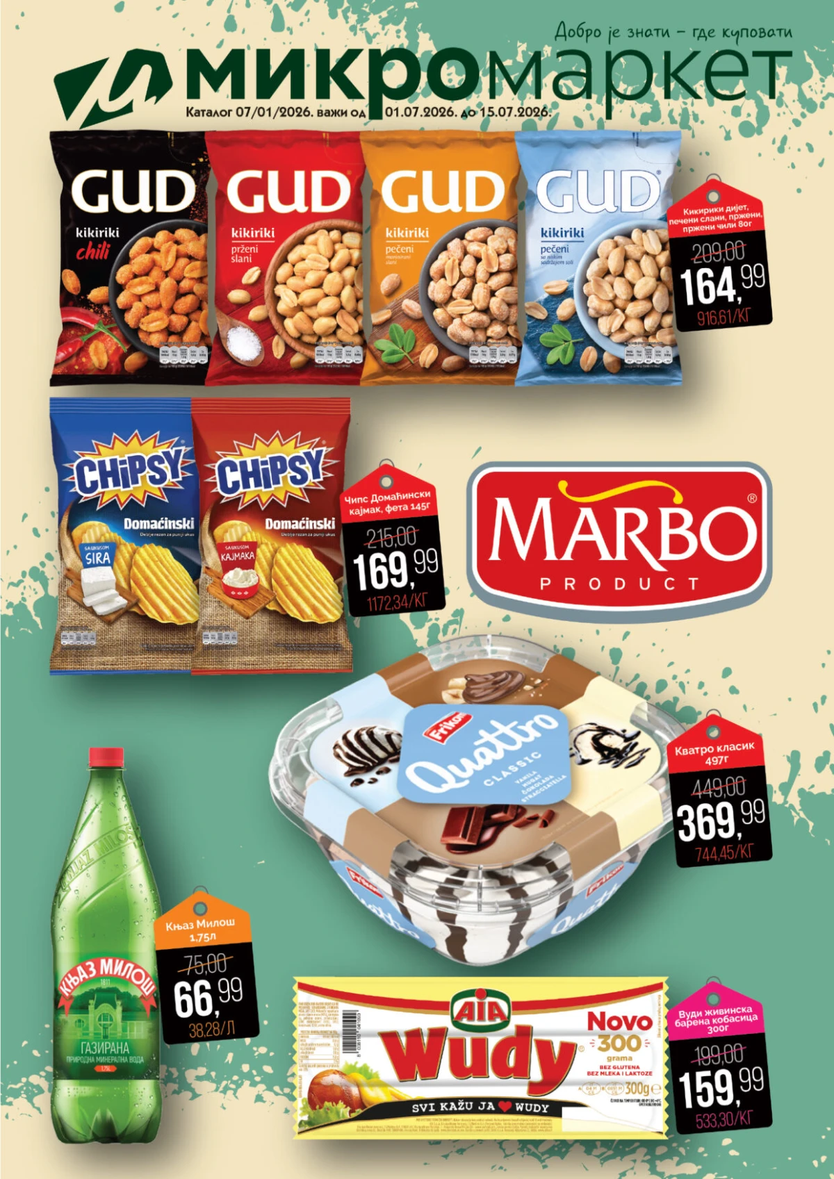Mikromarket katalog do 15.07.2026 – polumesečna akcija sa popustima do 43%