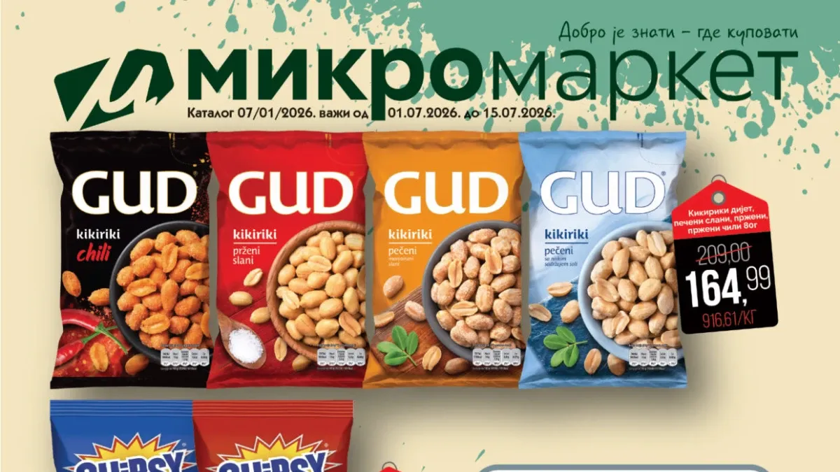 Mikromarket katalog do 15.07.2026 – polumesečna akcija sa popustima do 43%