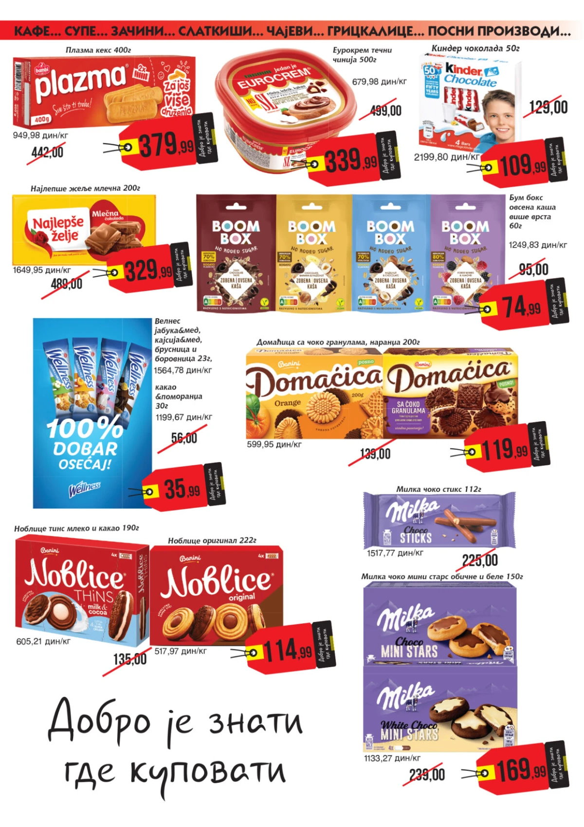 Mikromarket katalog do 15.08.2026. kafa, slatkiši i grickalice