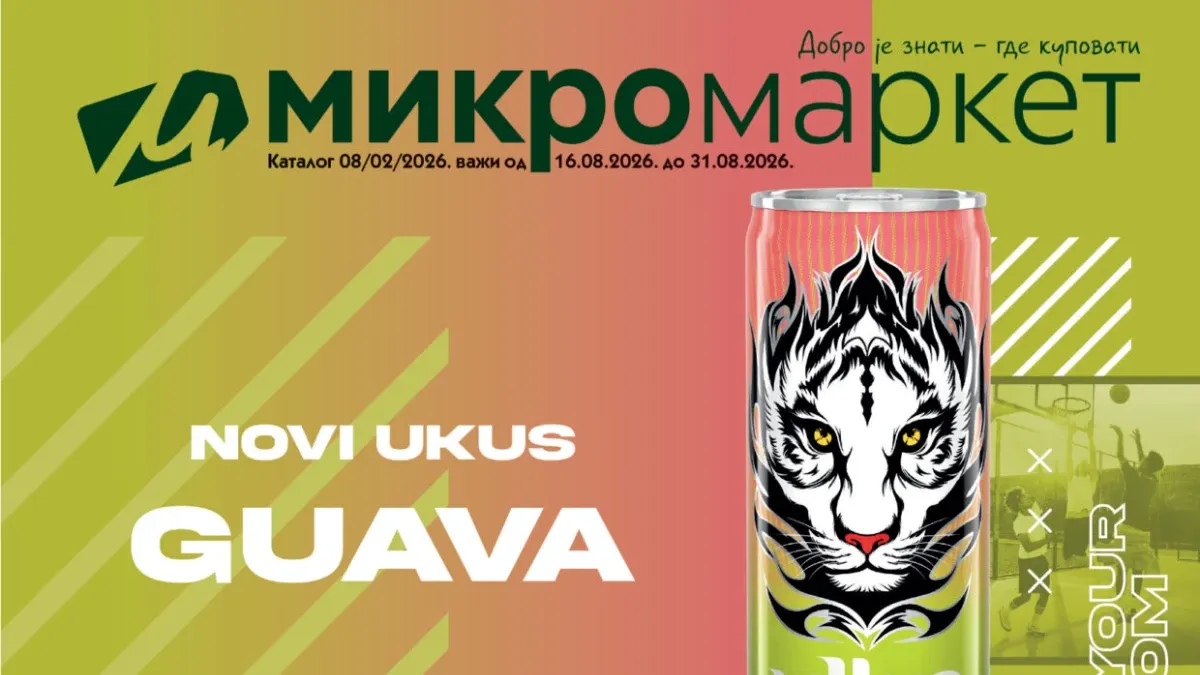 Mikromarket katalog od 16.08. do 31.08.2026. sa popustima do 44% na prehranu, piće, slatkiše, kućnu hemiju i druge proizvode