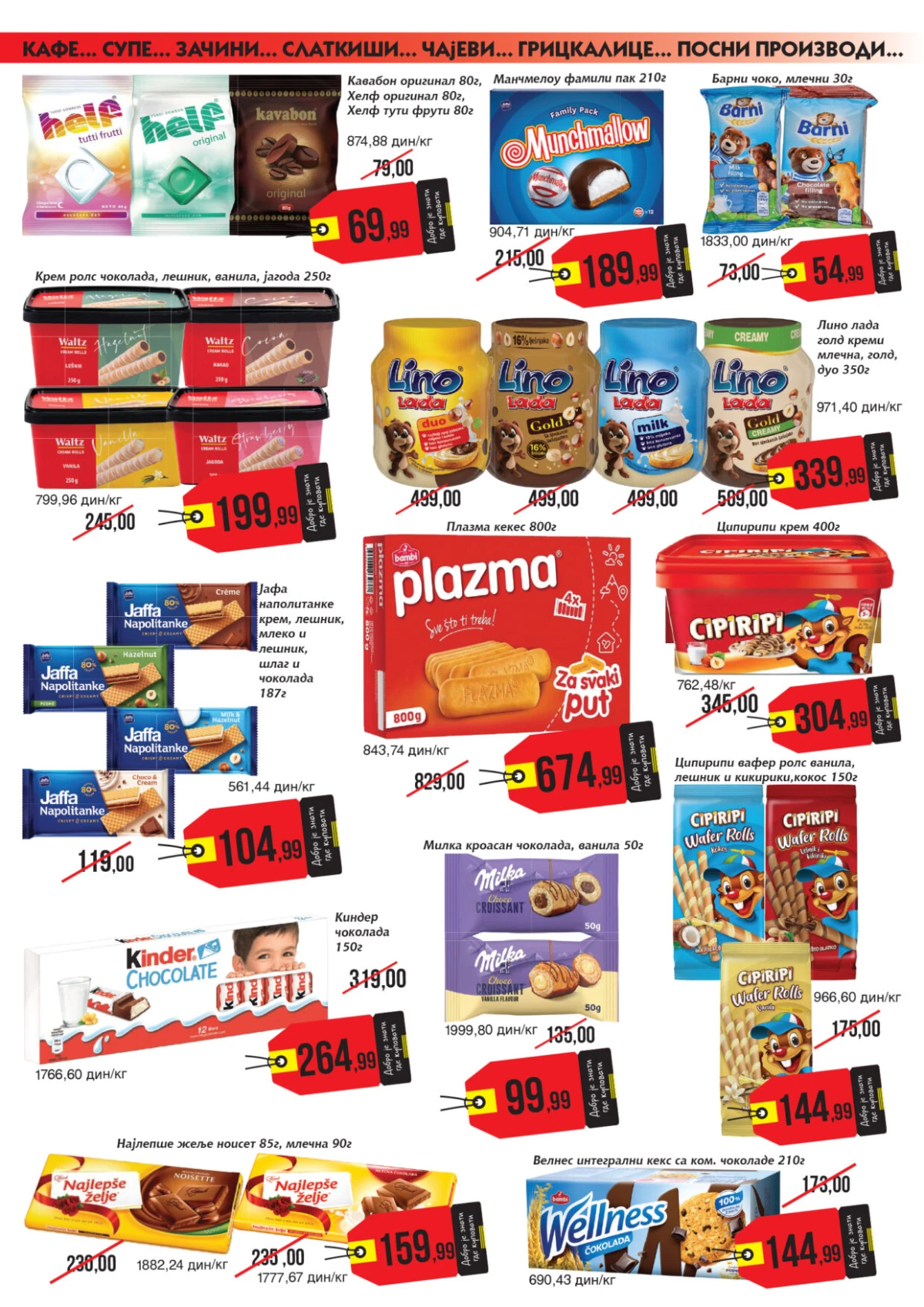 Mikromarket katalog – slatkiši, keks i čokolade na akciji do 31.08.2026.