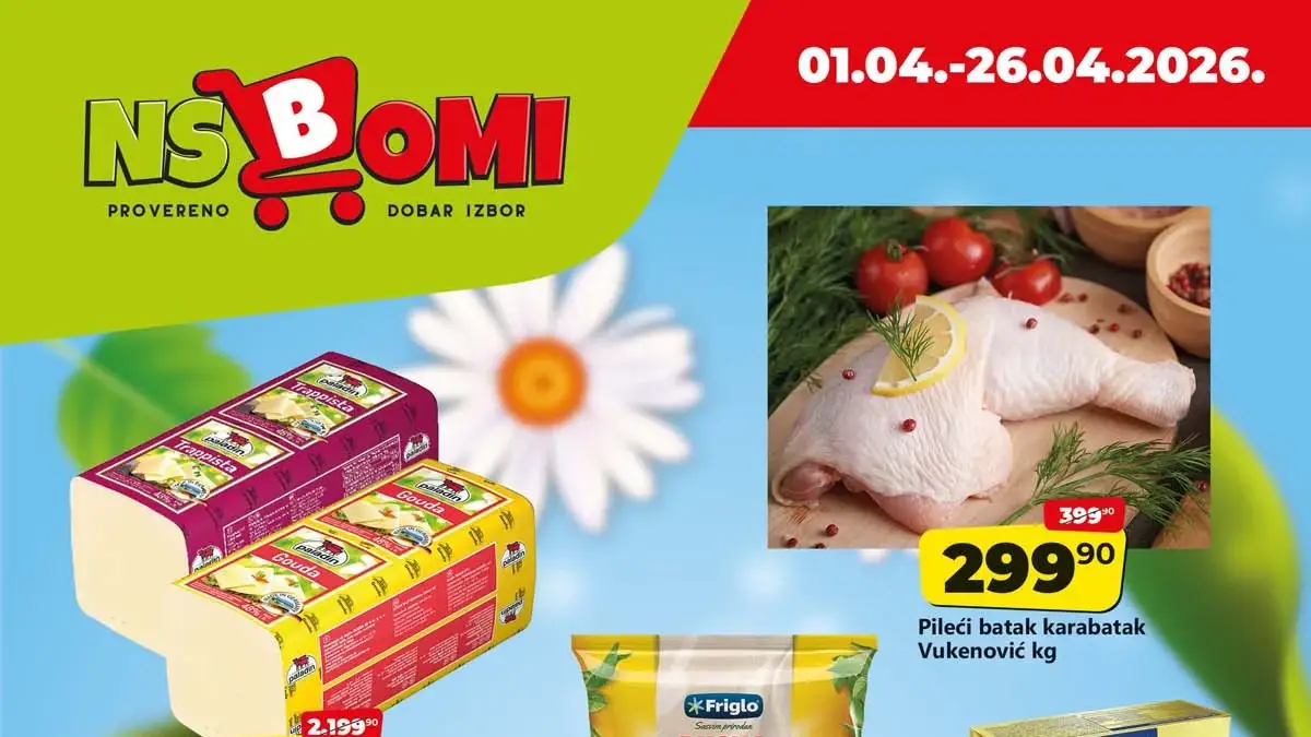 NS Bomi katalog sniženja i ušteda akcija do 26. aprila 2026