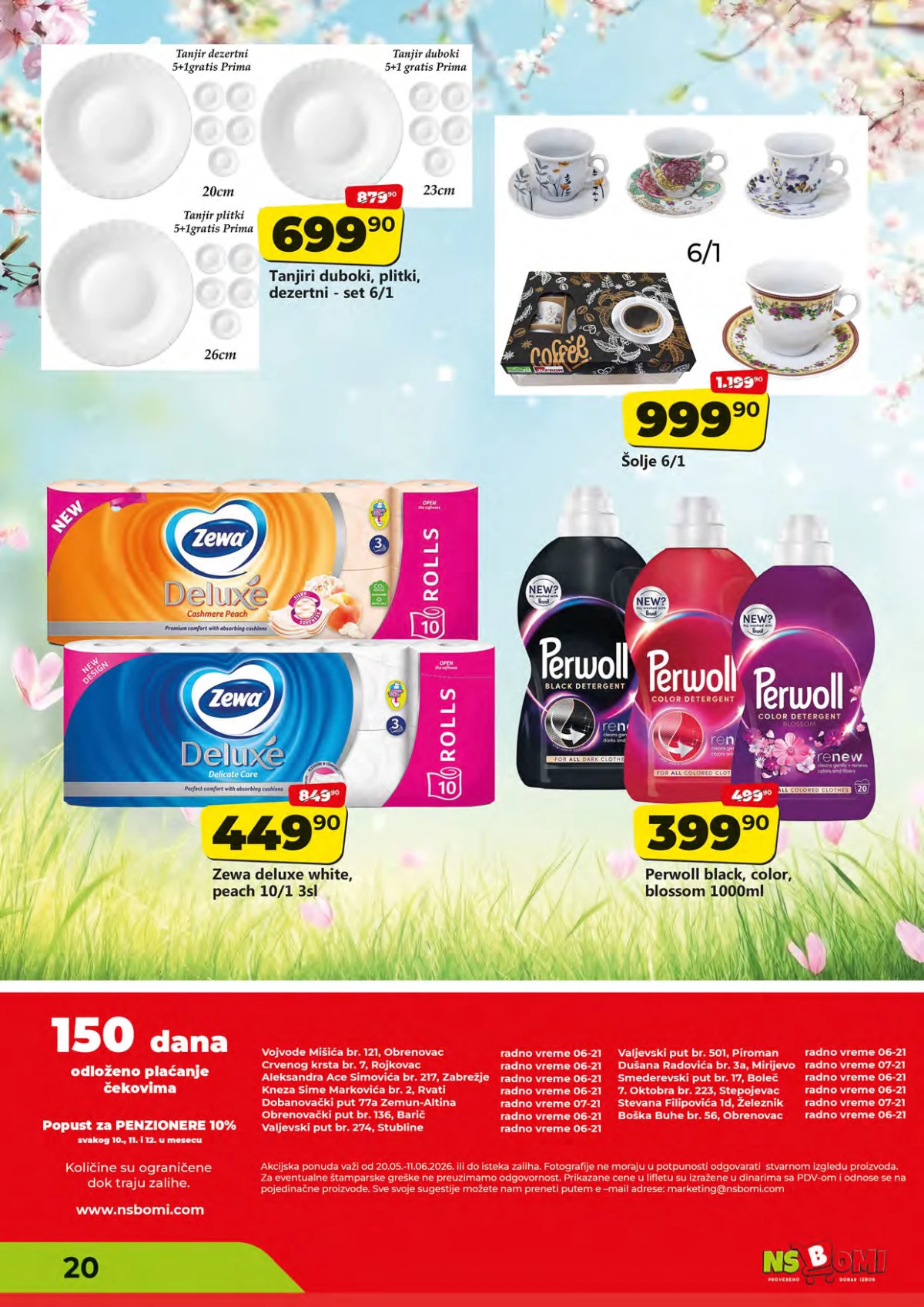 NS Bomi katalog kompletna ponuda do 11.06.2026 – strana 20 NS Bomi katalog kompletna akcijska ponuda i sniženja do 11.06.2026