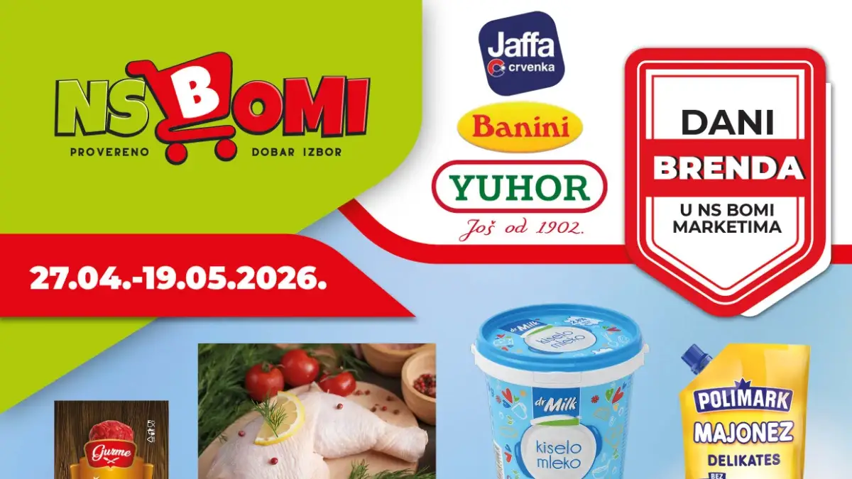 NS Bomi katalog do 50 posto Dani brenda sniženja do 19. maja 2026