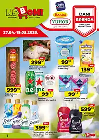 NS Bomi katalog Dani brenda akcija do 50 posto sniženja do 19.05.2026 prehrana i kućna hemija