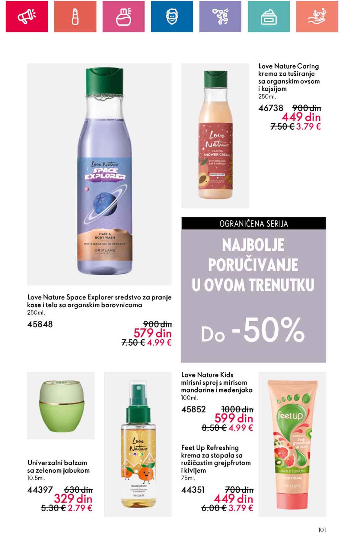 Oriflame kataloška ponuda sniženja