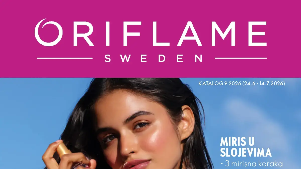 Oriflame katalog 9/2026 donosi popuste na parfeme, negu tela, šminku i beauty novitete do 14.07.2026
