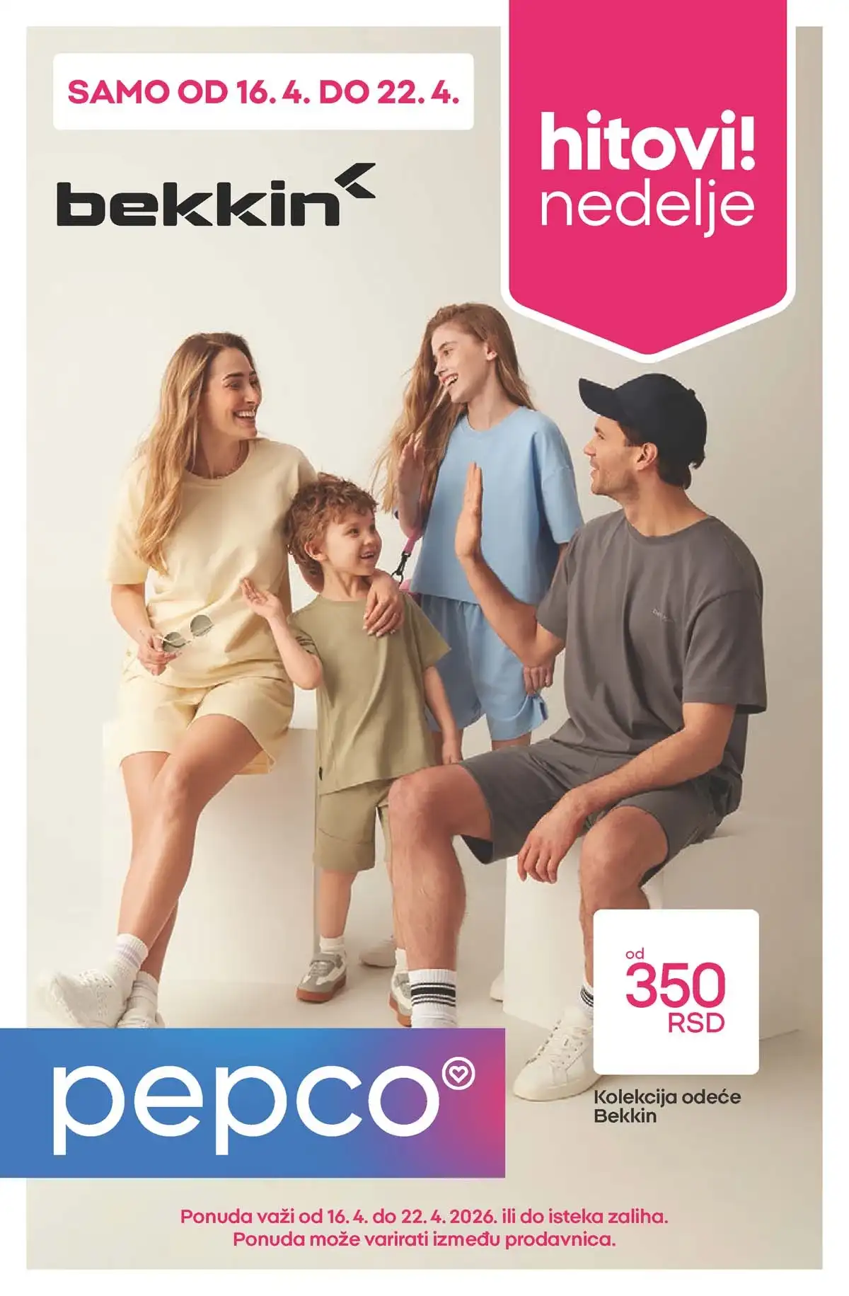 Pepco katalog Hitovi nedelje akcija i sniženja do 22. aprila 2026 strana 1