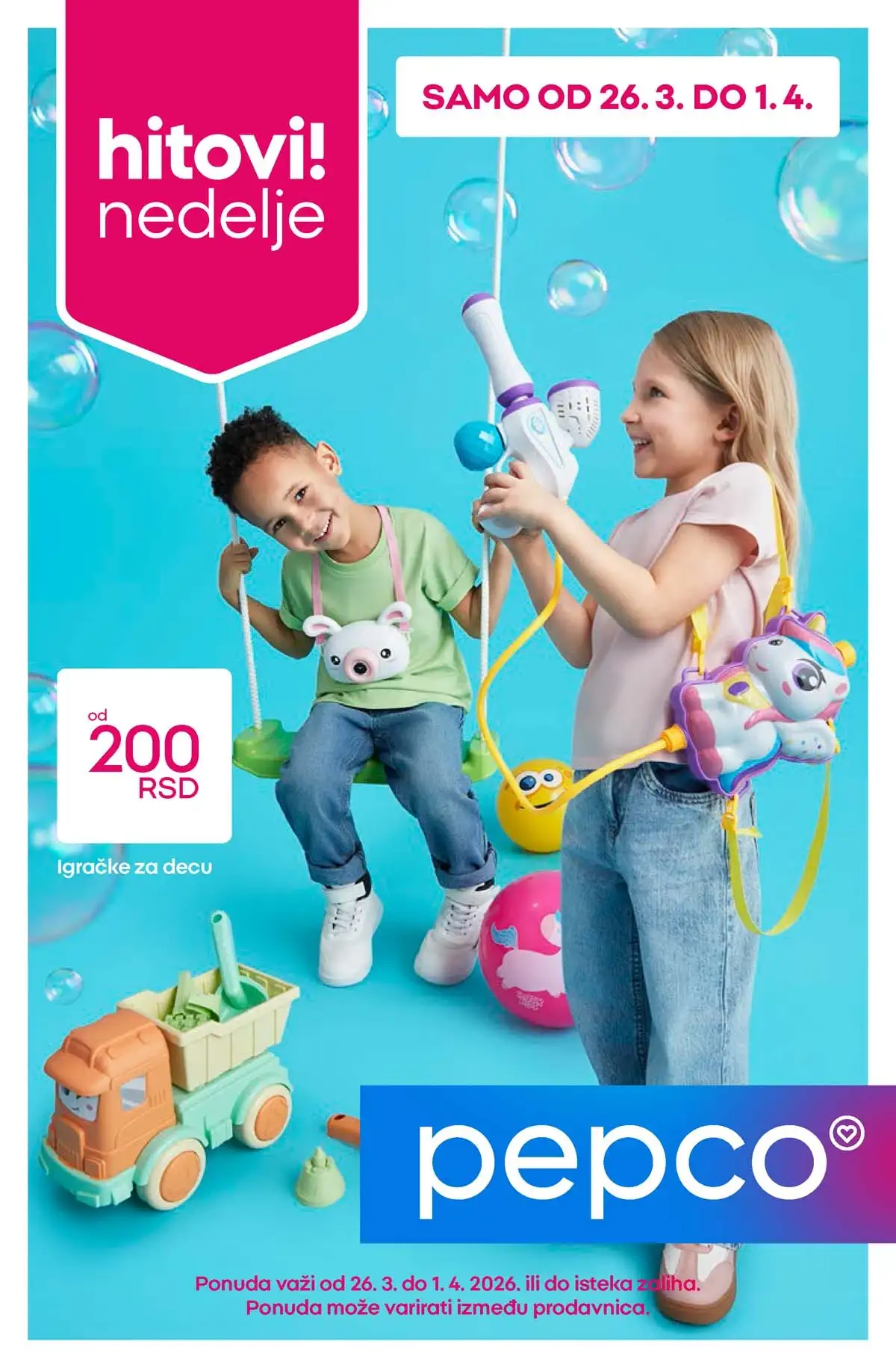 Pepco katalog Hitovi nedelje akcija i sniženja do 01. aprila 2026 strana 1