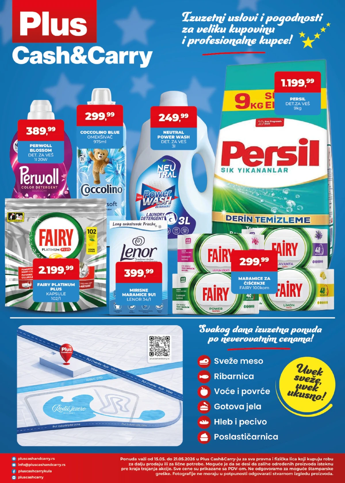 Plus Cash & Carry akcija kućne hemije – Persil, Fairy i Coccolino po nižim cenama Plus Cash & Carry katalog strana 4 – Persil, Fairy i Coccolino proizvodi na akciji