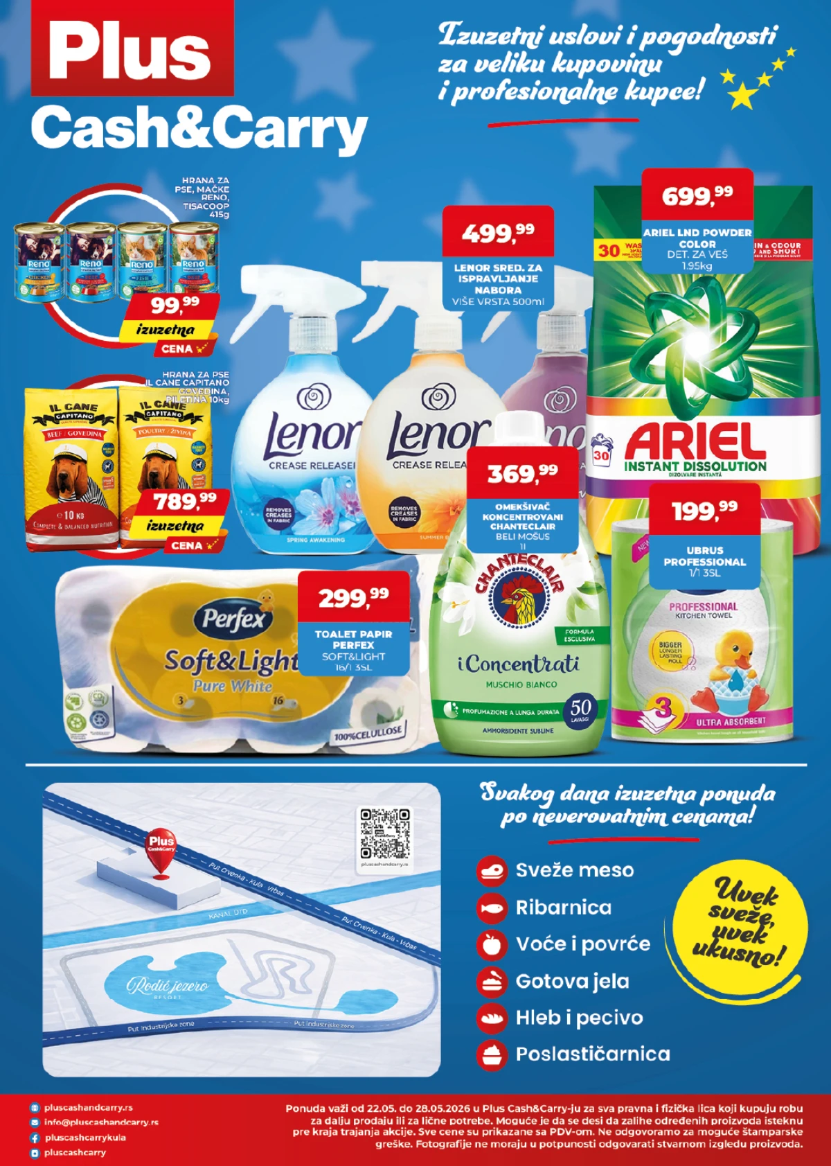 Plus Cash & Carry akcija kućne hemije – Ariel, Lenor i Perfex po nižim cenama Plus Cash & Carry katalog strana 4 – Ariel, Lenor i Perfex proizvodi na akciji