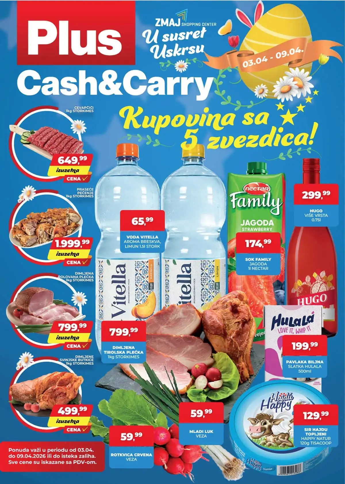 Plus Cash & Carry katalog – veleprodajna sniženja za ugostiteljstvo i velike kupovine, važi do 09. aprila 2026.