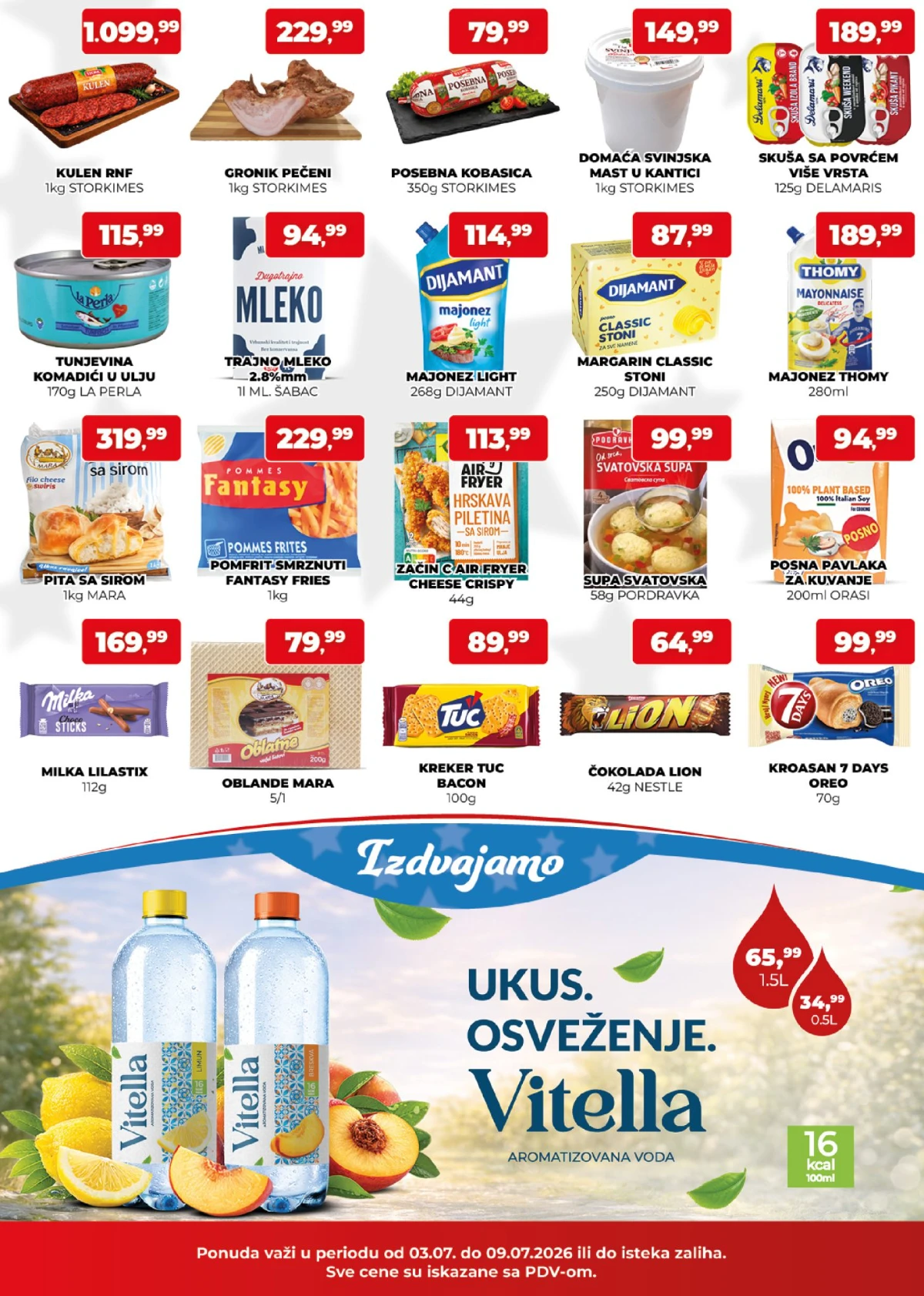 Plus Cash&Carry akcija – prehrambeni proizvodi, mlečni proizvodi, delikatesi i slatkiši po akcijskim cenama | Strana 2