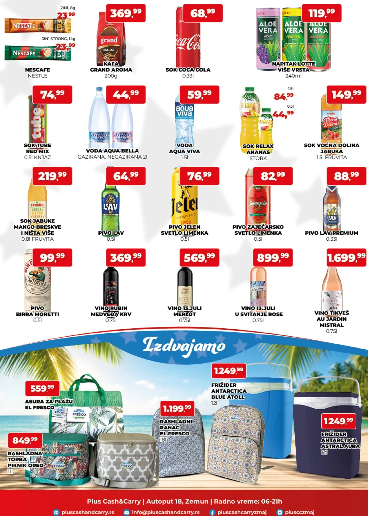 Plus Cash&Carry katalog strana 3 – kafa, sokovi, pivo, vino i rashladna oprema